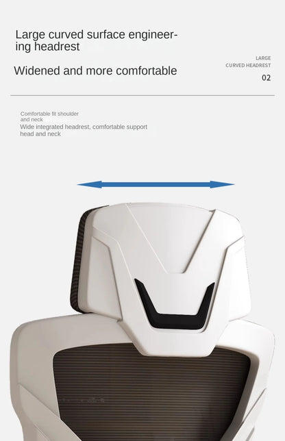 Ergonomischer Relaxsessel, bequemer Bürostuhl, Computerstuhl für zu Hause, Studentenwohnheim, Gaming-Stuhl mit Fußstütze