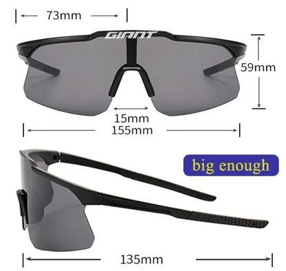 giant long-distance Cycling Glasses super light Men WomenAnti-Fog UV400 Protection MTB Bike Glasses Windproof Sports Eyewear