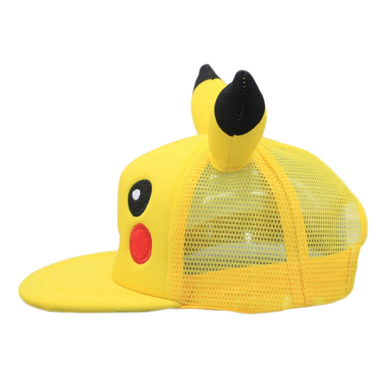 Pokemon Baseball Cap Pikachu Hat Pokemon Cosplay Hip Hop Cap for Girl Boy Children kids Anime Figures Toy Gift Cartoon Hat