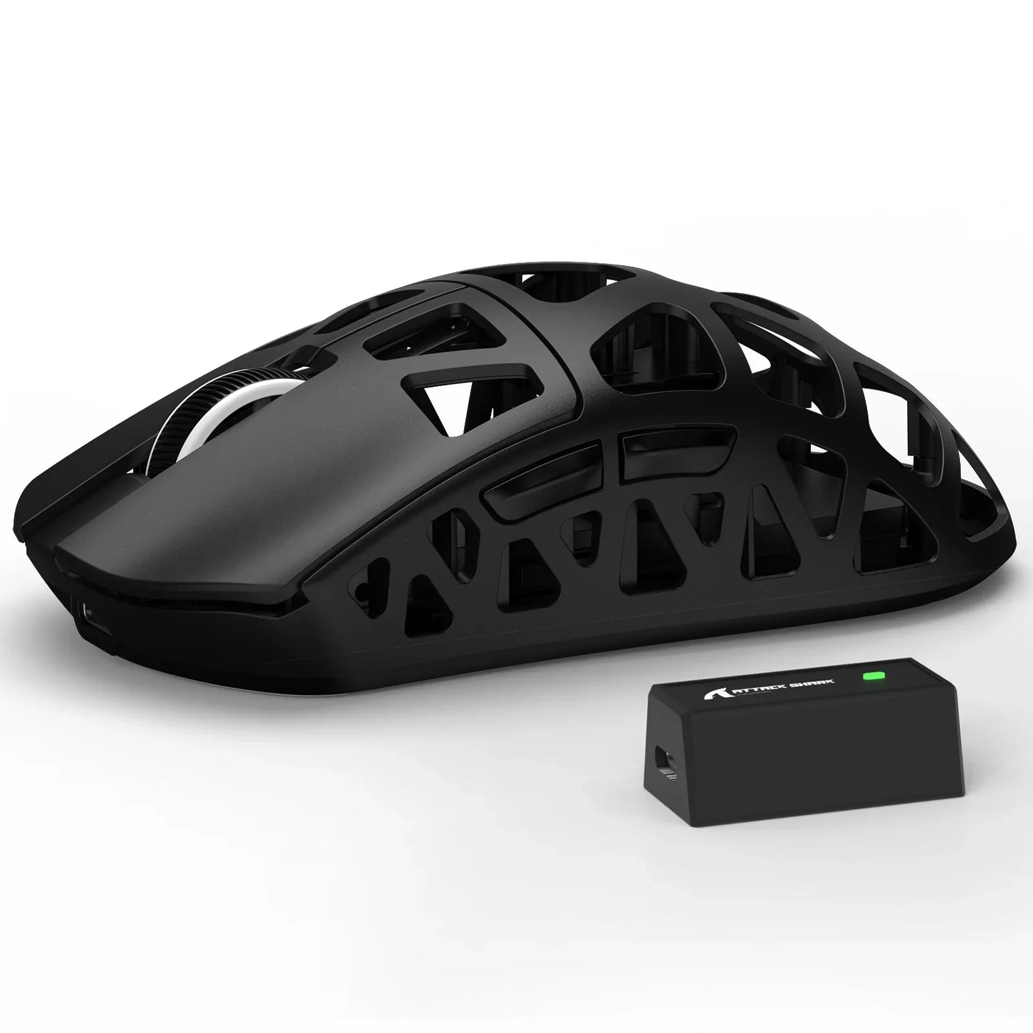 ATTACK SHARK R3 Gaming-Maus aus Magnesiumlegierung 8K SUPERLIGHT 8000Hz 6 einstellbare DPI-Stufen bis zu 26000 PAW3395 BT/2.4G kabellos/kabelgebunden