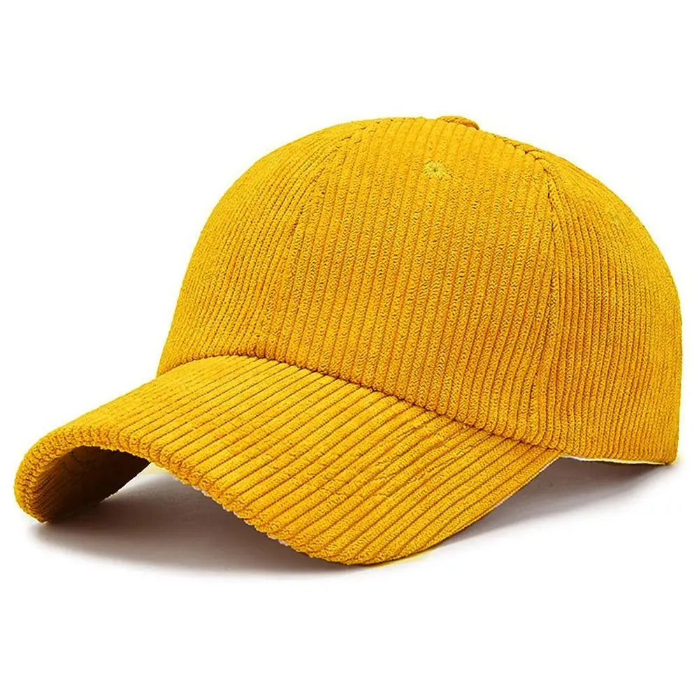 Unisex-baseballkeps i corduroy, justerbar solhatt, hiphop-keps för män