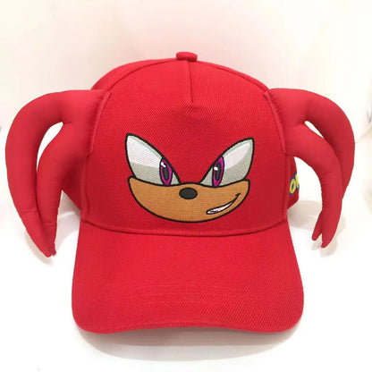 Shadow the Hedgehog 3D baseball cap for adults and children Sonic Amy Tails Knuckles printed flat edge ducktongue sun hat gifts