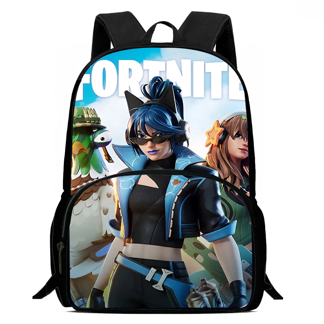 Mochilas infantiles Classic Game Fortnites para niños y niñas, regalo de cumpleaños para estudiantes, bolsas escolares de gran capacidad, mochila de camping duradera