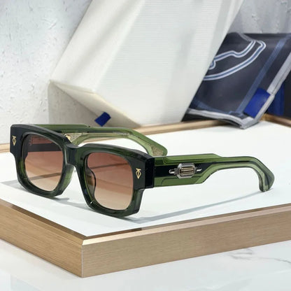 DUSENBERG Handmade Sunglasses Thick Heavy Acetate UV400 High Quality for Men Women Classical Vintage Prescription with Case