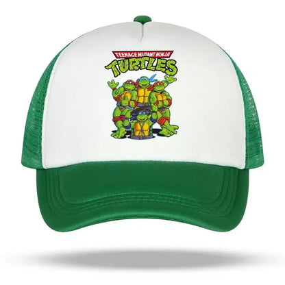 Teenage Mutant Ninja Turtles Baseball Cap Embroidered Cartoon Anime Print Hats Duck Tongue Hat Nethats Sun Visor Headgear Gifts