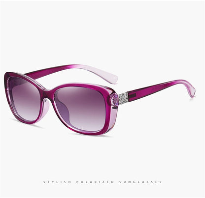 New Luxury Brand Diamond Gradient lens Sunglasses Women Polarized Glasses Driving Anti-glare Sun Glasses oculos de sol feminino