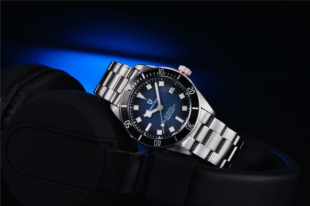 Montre automatique pour homme PAGANI DESIGN – Modèle de luxe type BB58, montre-bracelet mécanique, sportive, en acier inoxydable et étanche