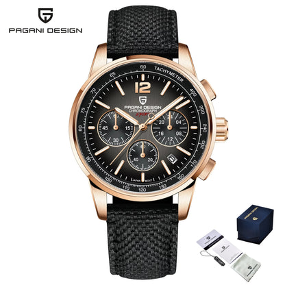 PAGANI DESIGN 2026 New Luxury Fashion Casual Men Quartz Watches VK63 100M Water Resistant Sapphire Glass Stainless Steel Watches