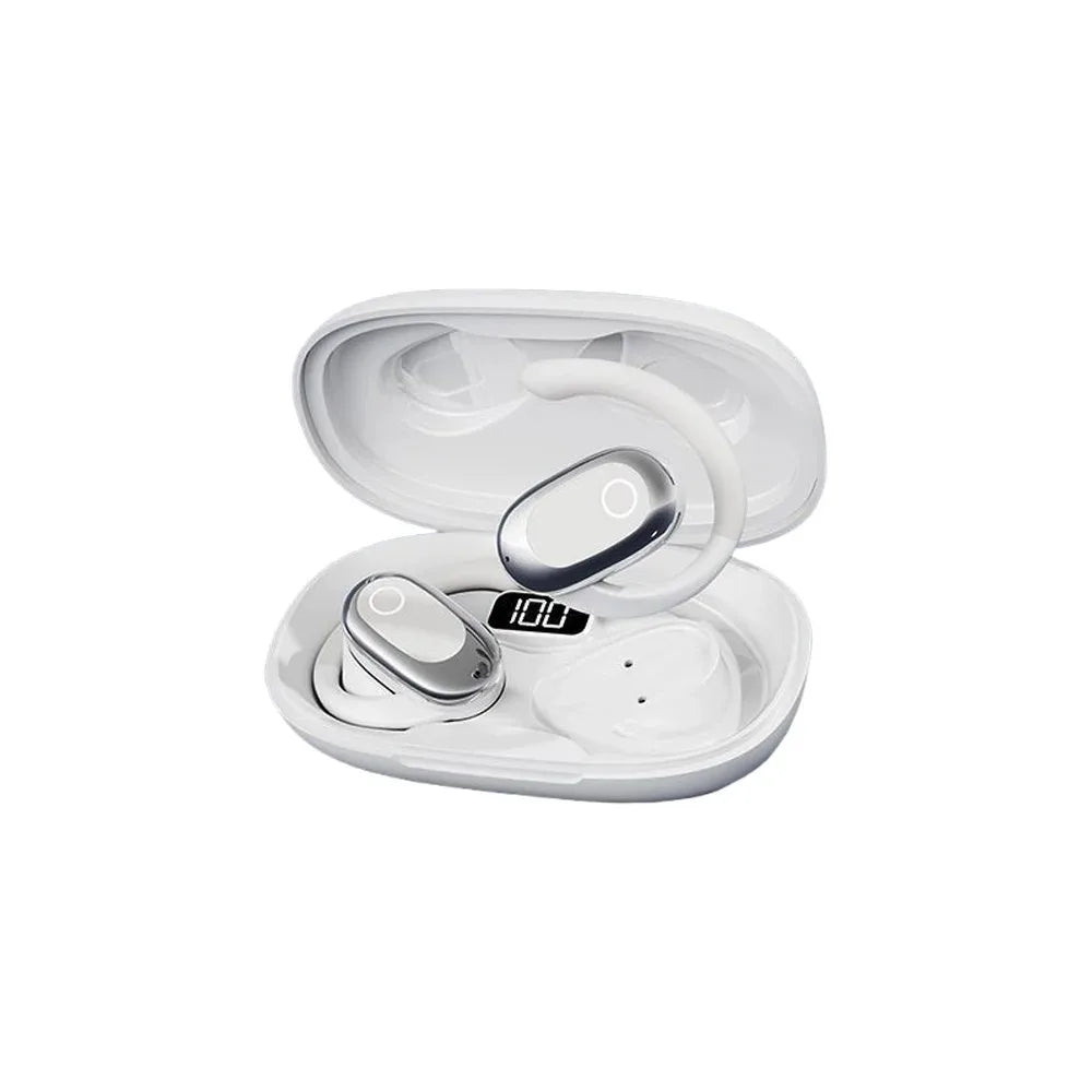Casque sans fil Bluetooth supra-auriculaire à conception ouverte, rotatif, avec suppression du bruit et micro intégré – Écouteurs Premium