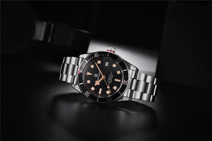 Montre automatique pour homme PAGANI DESIGN – Modèle de luxe type BB58, montre-bracelet mécanique, sportive, en acier inoxydable et étanche