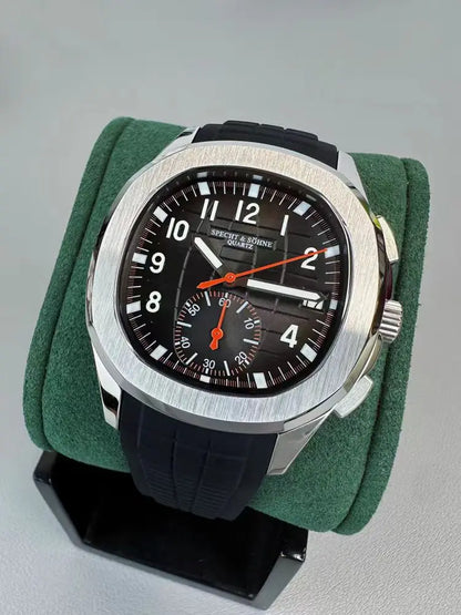 2026 New Specht&Sohne Men's Watches Quartz Watch Top Brand Luxury Chronograph Sport Rubber Luminous 5Bar Waterproof Men's Watch