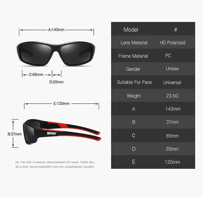 Original Rapala Polarized Fishing Sunglasses Men's Driving Shades Male Sun Glasses Hiking Classic UV400 Eyewear