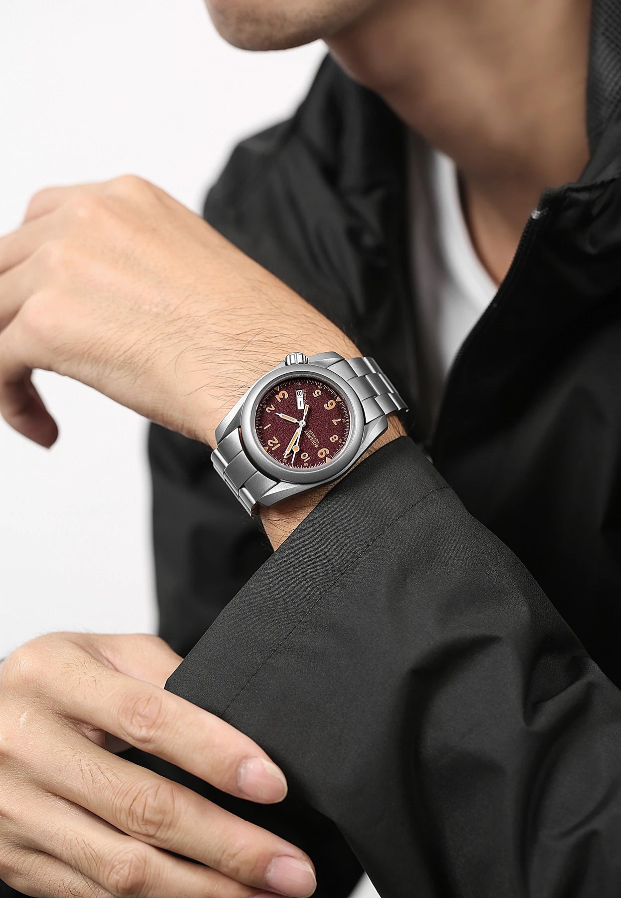 Boderry Field Watches Bronze Case Automatic Mechanical VOYAGER Watch Men's 100M Waterproof Clock Military Top Brand Wristwatch