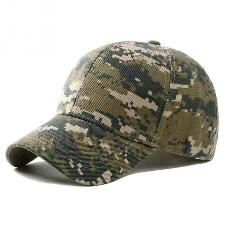 Adjustable Baseball Cap Summer Sunscreen Hat Camouflage Camo Camping Hiking Fishing Caps
