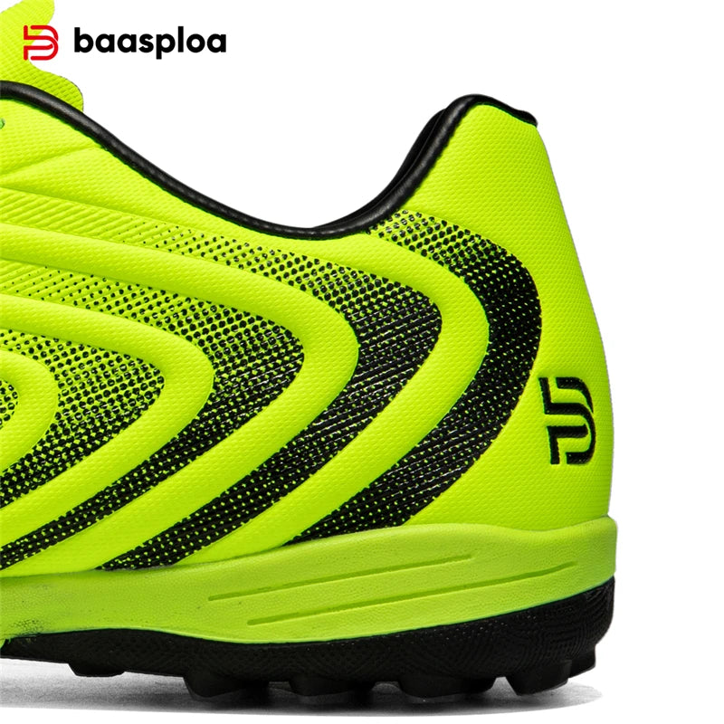 Baasploa Men Football Shoes New Arrival Comfort Lightweight Turf Training Soccer Shoes Professional Male Soft Sneakers Non-Slip