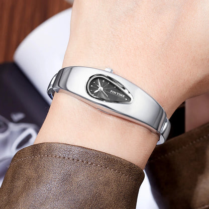 y2k watch shaped teardrop bracelet watch female couple light luxury senior sense of antique wind Gift Ladies' Quartz Wristwatch
