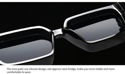 Cycling Brand Rectangle Sunglasses Men Women Luxury Shades Retro Square Sun Glasses Eyewear Trend Punk Eyeglasses For Male