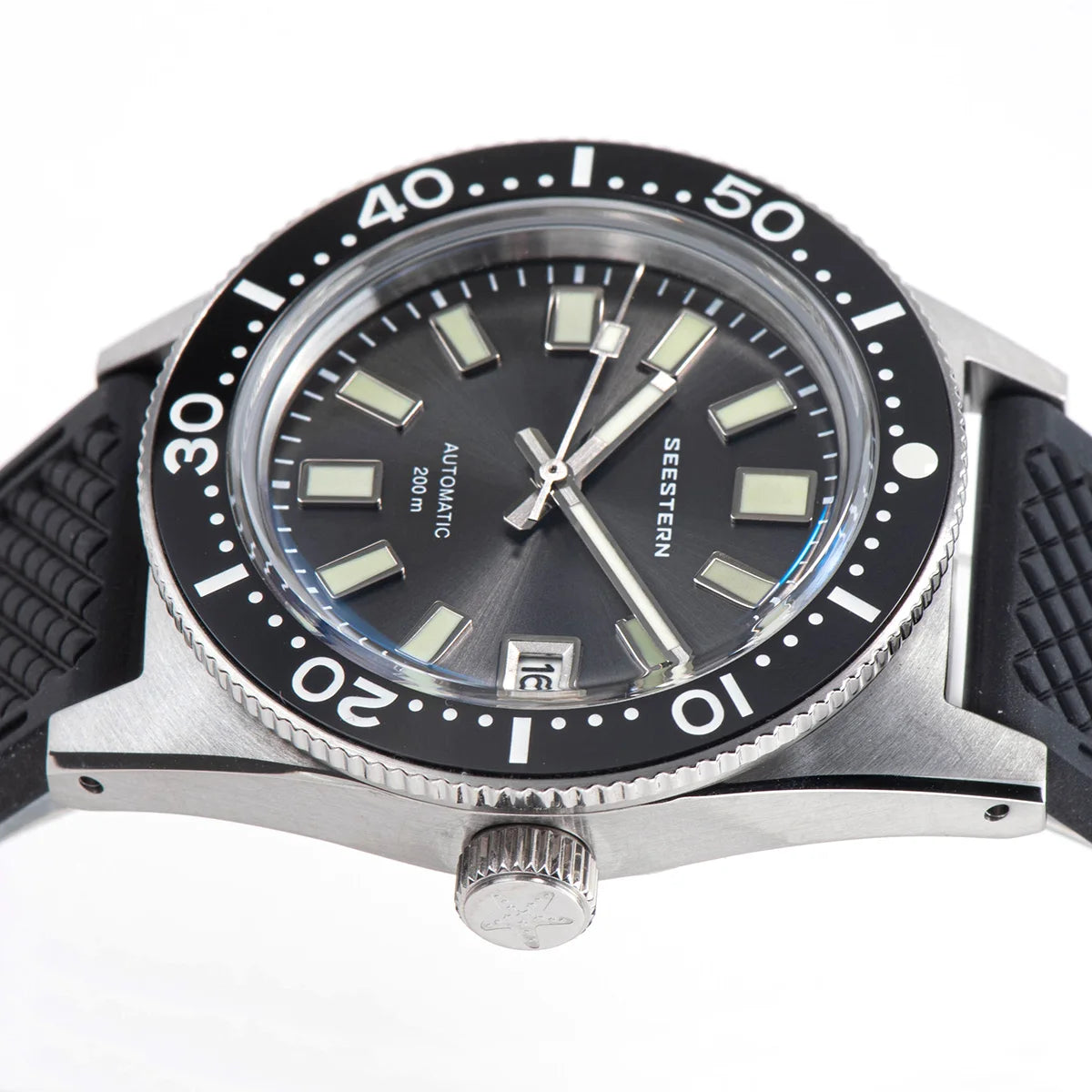 62MAS Diver Men Watch 38mm Original Sapphire Glass Nh35 Automatic Mechanical Waterproof Luminous Date Ceramic Bezel 200M Pro v3