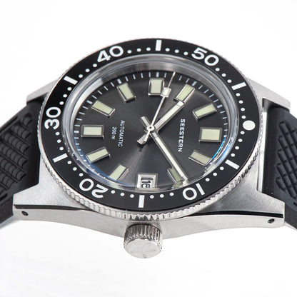 62MAS Diver Men Watch 38mm Original Sapphire Glass Nh35 Automatic Mechanical Waterproof Luminous Date Ceramic Bezel 200M Pro v3