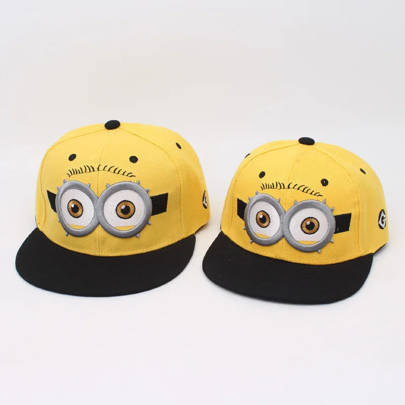 Minions Despicable Me Kevin Baseball Cap High Color Value Cute Shape Parent-Child Sunscreen Adjustable Wide Brim Sunshade Hat
