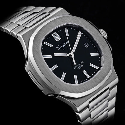 Reloj de hombre Sugess automático mecánico, movimiento Miyota 9015, esfera MOP, luminoso, resistente al agua 5bar, brazalete de lujo S466