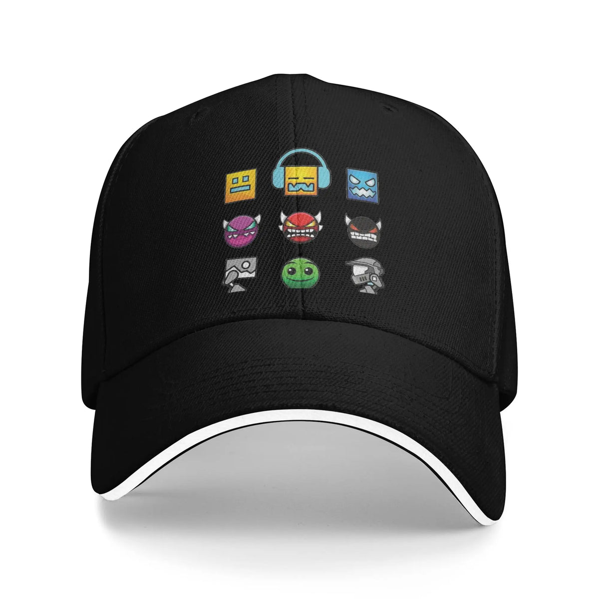 Geometria, Cubo da gioco, Dash, Cappellini da baseball, Hip Hop, Extreme, Demon, Cappellino da sandwich, Stile unisex, Cappellino regolabile, Cappellino da papà, Corsa, Golf