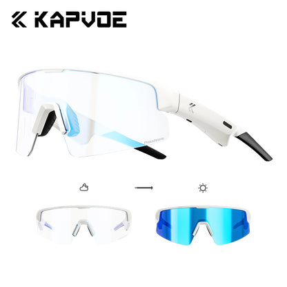 Kapvoe Bluetooth Sunglasses Smart Cycling Glasses Wireless UV400 Protection Goggles Telephone MP3 Sports Cycling Glasses Men
