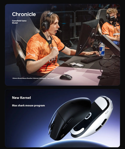 Ratón gaming inalámbrico trimodo ATK F1 V2 Ultra MAX PAW3950, doble 8K, ligero y ergonómico, ratón esports, accesorio personalizado para PC