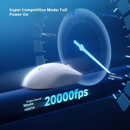 Rato sem fios MCHOSE A7 V2 Ultra+ Tri-Mode leve Paw3950 Ti 42000dpi 500mah para PC, eSports e portátil — acessórios gaming