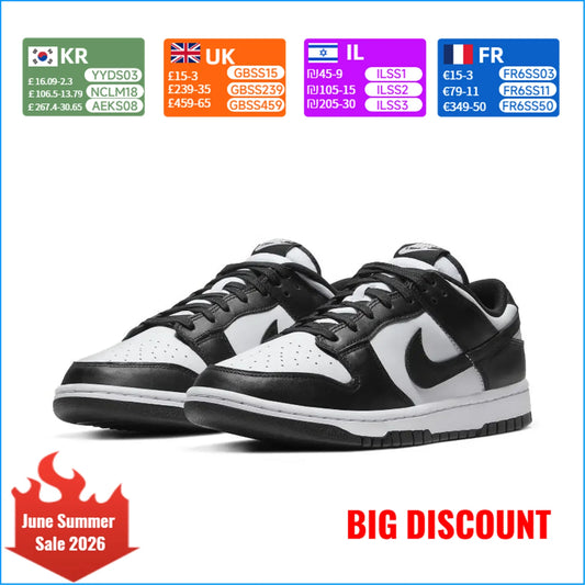 Nike Dunk Low Svart/Vit Panda Lågmodell Casual – Unisex DD1391-100