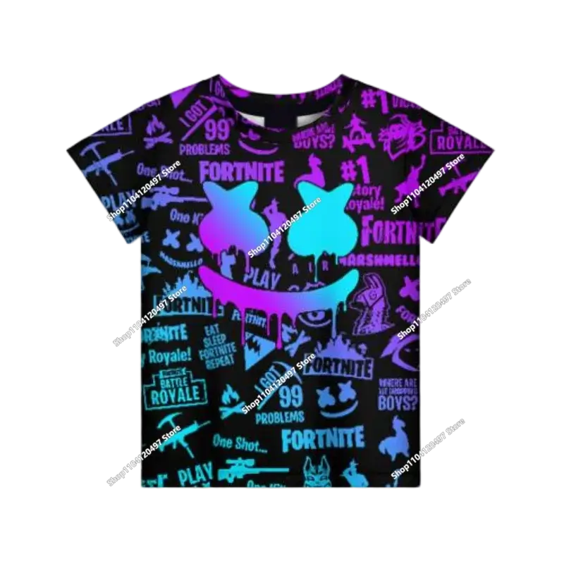 Lastenvaatteet syksyinen collegepaita T-paita huppari uusi Fortnite lasten rento asu mukavat streetwear-vaatteet