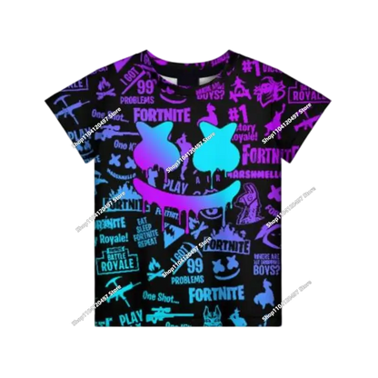 Lastenvaatteet syksyinen collegepaita T-paita huppari uusi Fortnite lasten rento asu mukavat streetwear-vaatteet