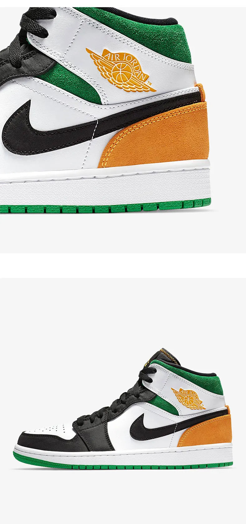 Chaussures de basket-ball de sport pour homme Nike AIR JORDAN1 MID SE AJ1 authentiques 852542-101