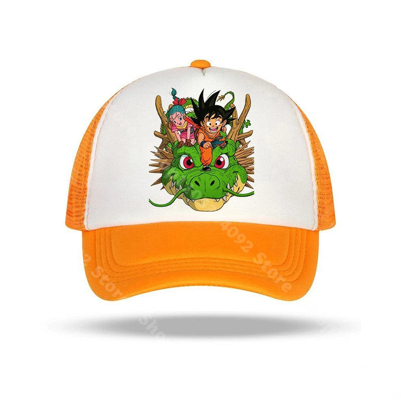 Dragon Ball-baseballkasketter med anime-figurer, solhat til børn og voksne, sommerhatte, åndbare, afslappede hatte, justerbare kasketter med skygge, gaver