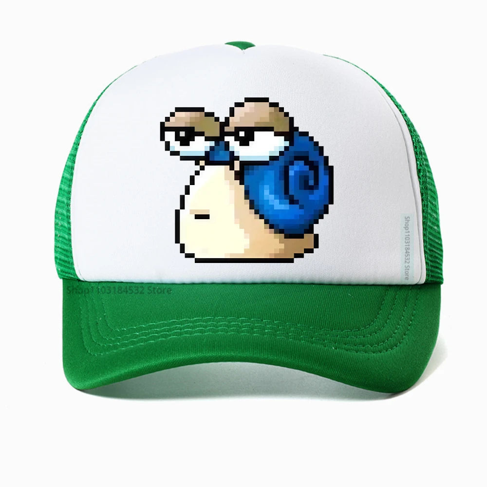 Harajuku MapleStory Kawaii grappige bedrukte baseballpet voor heren, Koreaanse stijl, populair bij gameliefhebbers, otaku en hipsters, personaliseerbare pet
