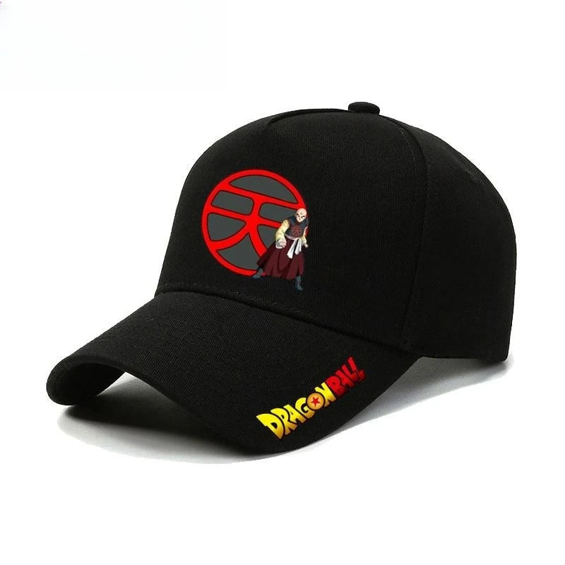 Czapka z daszkiem Dragon Ball Master Roshi Son Goku – kreatywny nadruk z literami z anime o wysokiej wartości, unisex, codzienna, uniwersalna czapka baseballowa