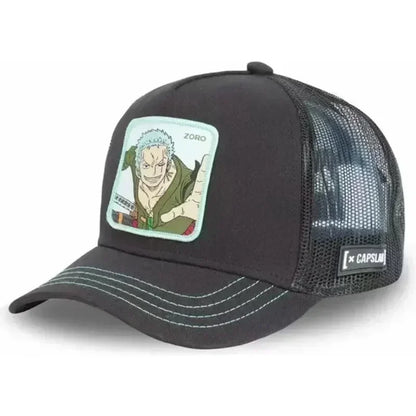 Anime ONE PIECE Hat Monkey D. Luffy Roronoa Zoro Cartoon Print Baseball Hat Adjustable Outdoor Casual Sunshade Four Seasons Hat