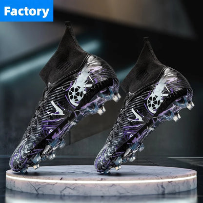 Chaussures de football professionnelles pour hommes, crampons de football, chaussures de football originales pour terrain intérieur, bottes d'entraînement sur gazon TF/FG, baskets