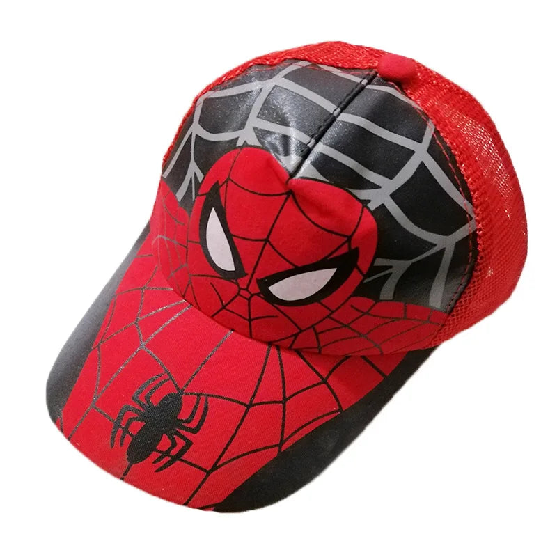 HotToys Spiderman Baseball Cap Boys Grils Hats Superhero Peripheral Cosplay Props Childrens Gift Sunhat Fashion Accessory 3-7y