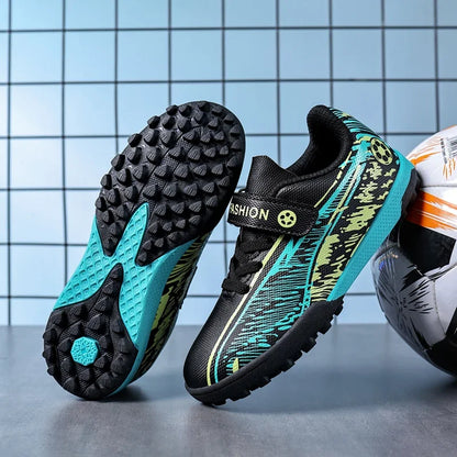 Chaussures de football pour hommes, légères, antidérapantes, crampons de football TF, chaussures de sport pour garçons, chaussures de terrain synthétique, chaussures de futsal pour l'extérieur, chaussures de sport.