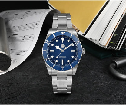 San Martin New 37mm BB54 Vintage Diver Watch ST2130 Automatic Mechanical Men Wristwatch Sapphire Luminous Waterproof 200m SN0138