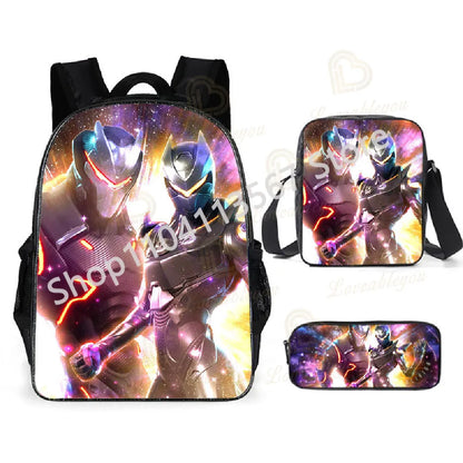 Fortnite Kids 3pcs Backpack Set Women Backpacks Office Stationary for Teenage Girls Boys Laptop Backpack Casual Travel Rucksack