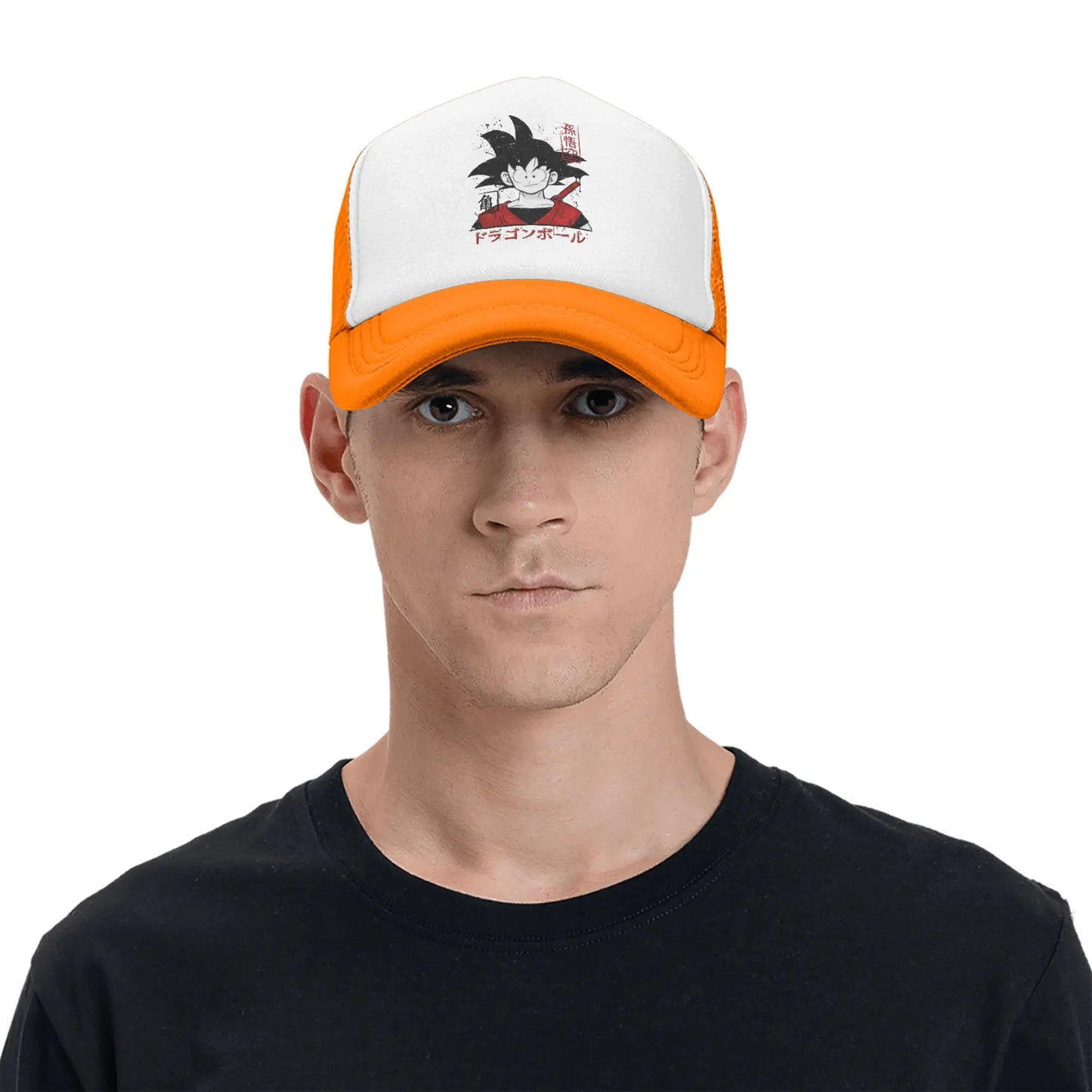 Japanese Goku Dragon Ball Z Mesh Baseball Cap Unisex Fashion Sun Hats  Hats Snapback Caps Fishing Hat Winter Trucker Caps