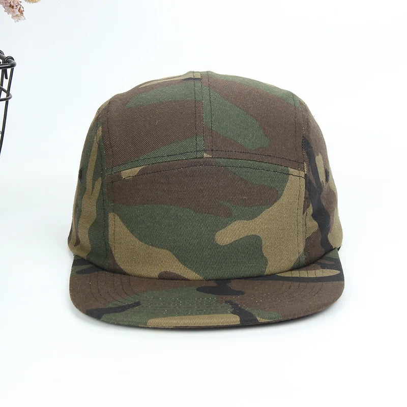 Summer Cotton 5 Panel Big Size Baseball Caps Oversize 62cm Flat Top Sports Snapback Cap Hip Hop Skateboard Hat Custom Wholesale
