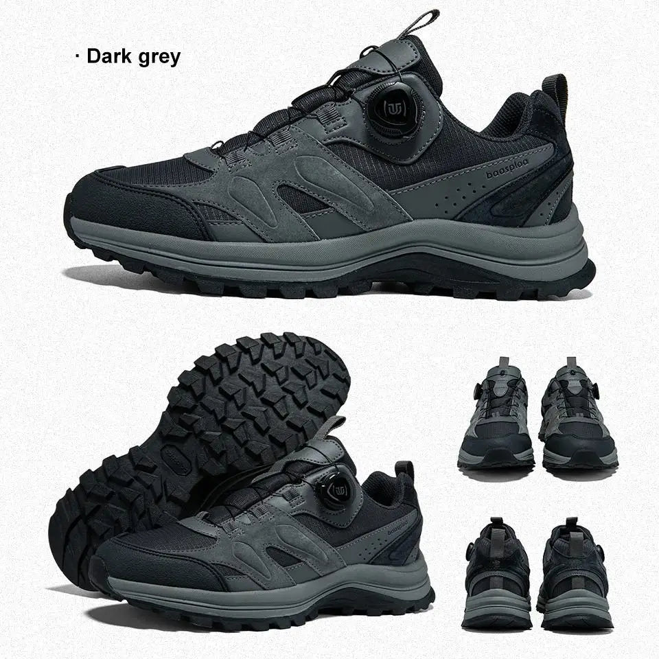 Zapatillas de senderismo para hombre Baasploa: antideslizantes, resistentes al desgaste, para escalada y senderismo al aire libre; con interior de algodón para mayor comodidad; zapatillas deportivas para actividades al aire libre.