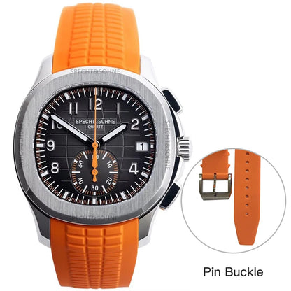 2026 New Specht&Sohne Men's Watches Quartz Watch Top Brand Luxury Chronograph Sport Rubber Luminous 5Bar Waterproof Men's Watch
