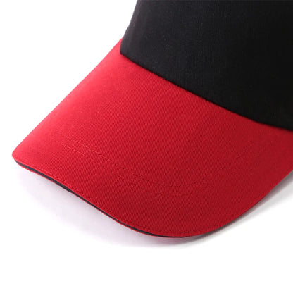 Customized baseball cap with printed logo contrasting duck tongue cap unisex personalized embroidered logo team culture hat