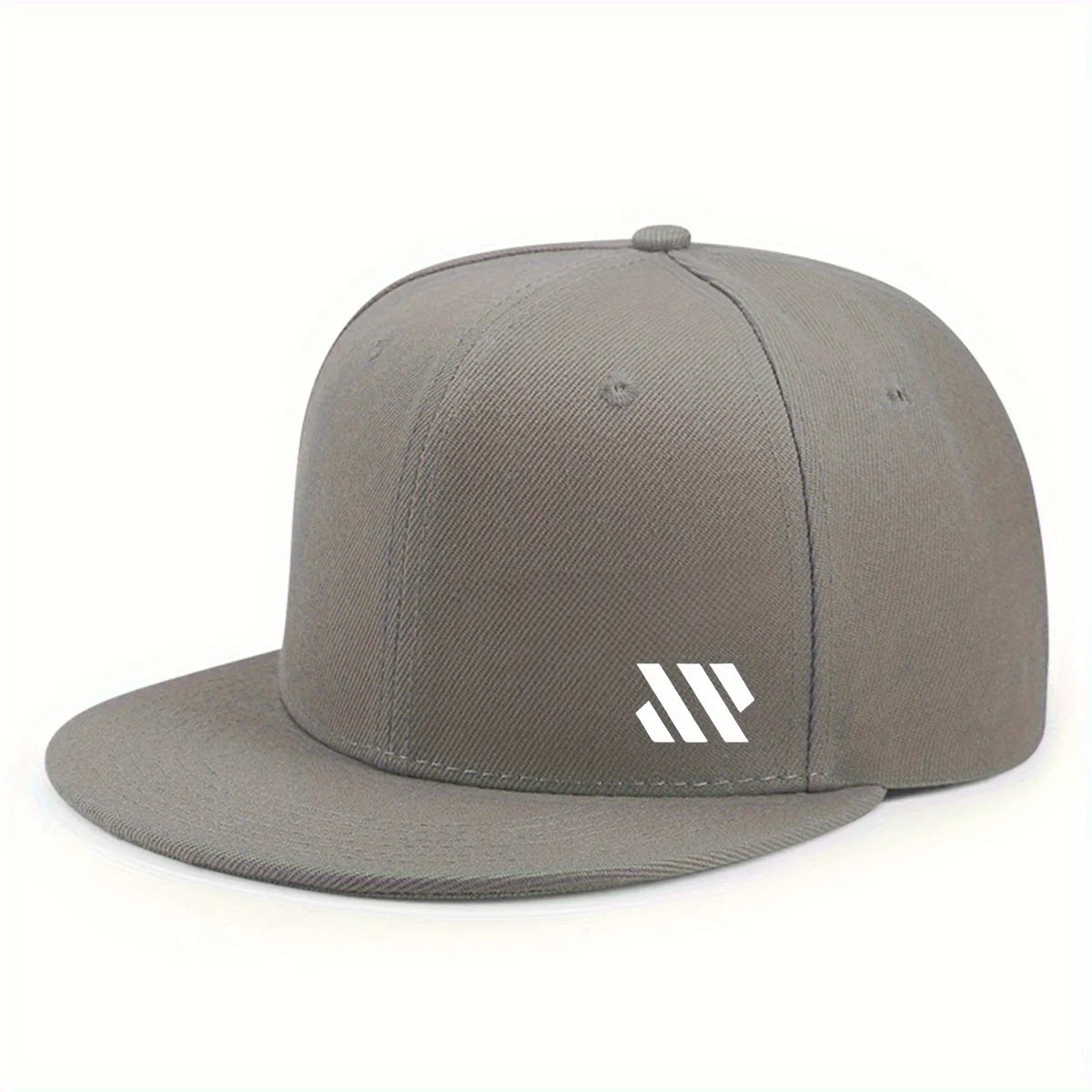 Czapka baseballowa z białym logo, unisex, regulowana, oddychająca, z płaskim daszkiem, lekka czapka outdoorowa i podróżna, nakrycie głowy