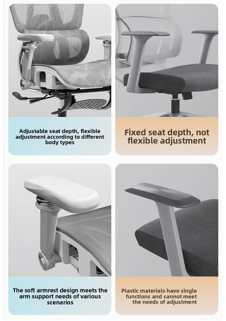 Przenośny minimalistyczny fotel ergonomiczny z podłokietnikiem 10D, fotel komputerowy, biurowy, do nauki i gamingowy Gravitysturdy and durable