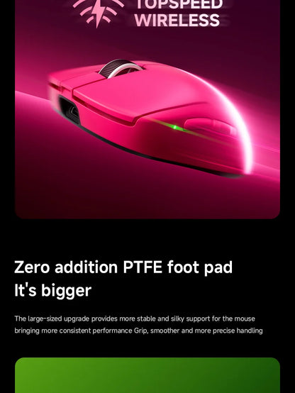 MCHOSE A7 V2 Ultra Wireless Gaming Mouse Pixart3950Ti Flagship Sensor Super 20000FPS for Accurate Tracking Support Web Driver